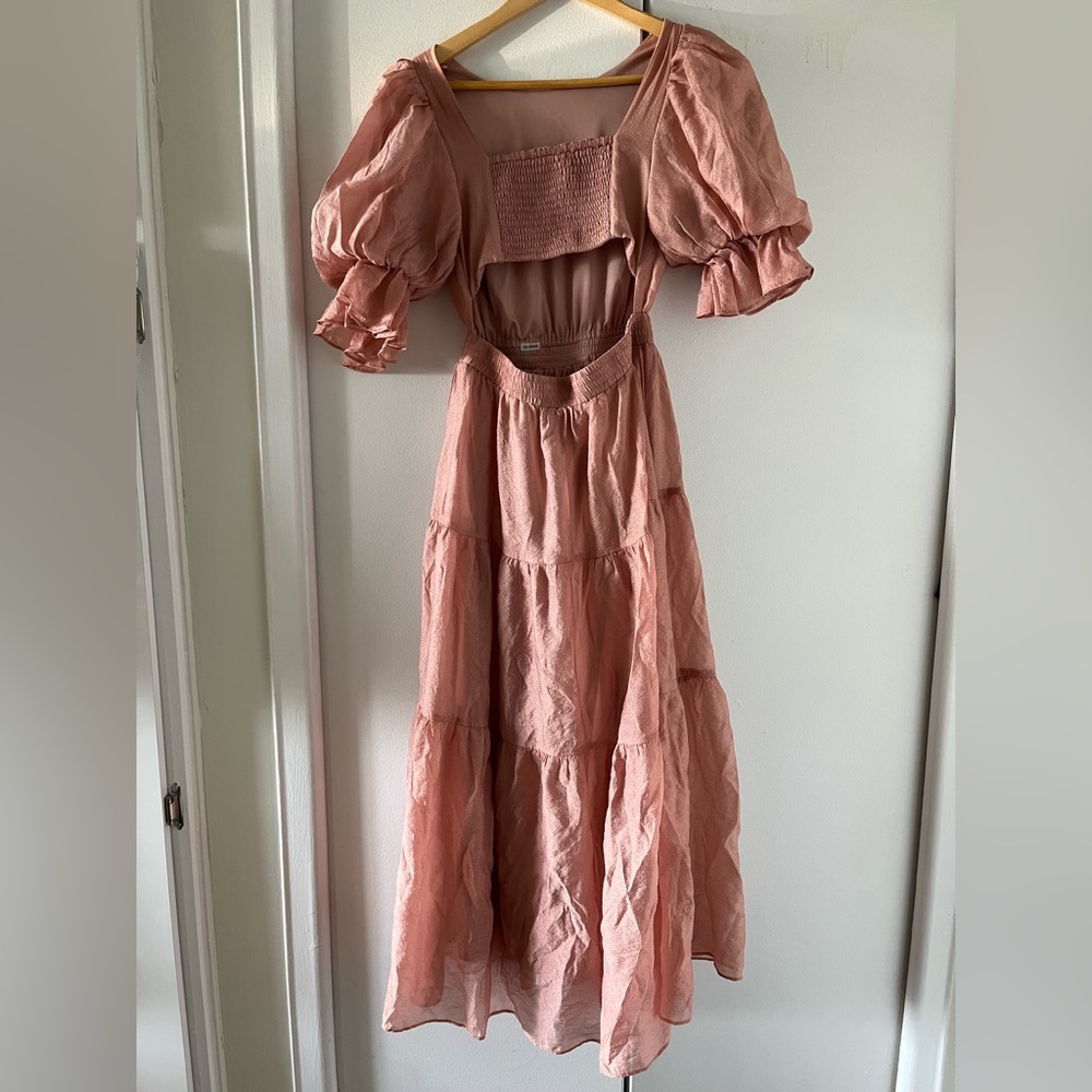 Moon river dress pink cottage cottagecore maxi dress princess - Picture 5 of 6